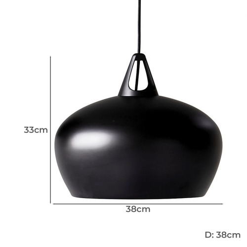 Metal black shop pendant light